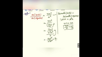 If the perimeter of a circle is equal to that of  a square, then the ratio of their area : a) 22￼:7