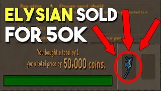 How did an Elysian Spirit Shield Accidentally Sell for 50k? Massive Grand Exchange Bug! [OSRS]