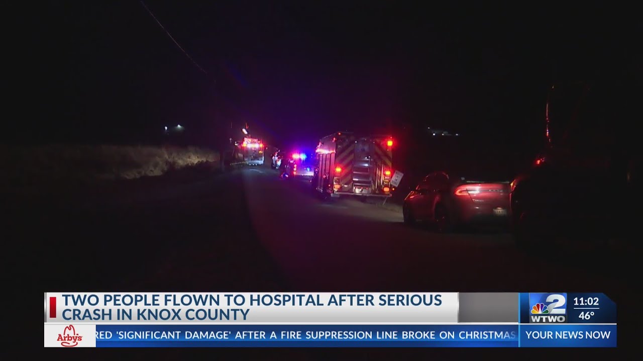 Two people flown to hospital after serious crash - YouTube