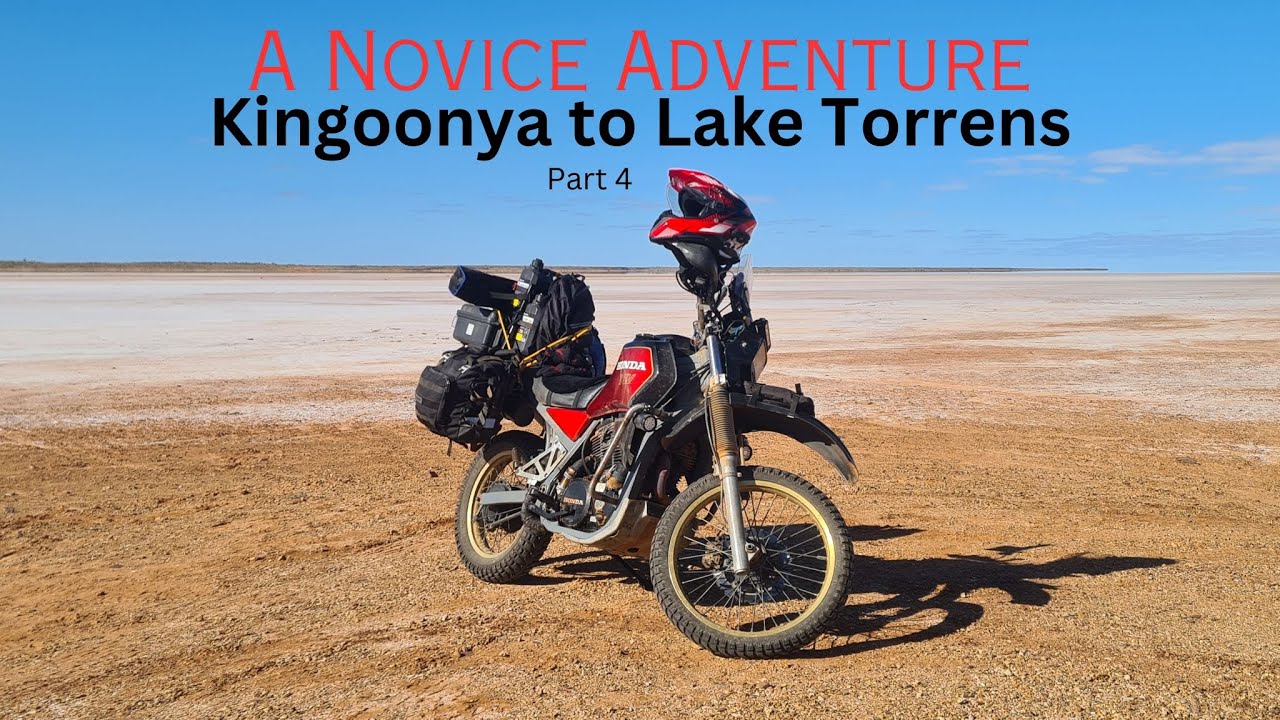 Kingoonya to Lake Torrens Honda XLV750R solo across South Australia