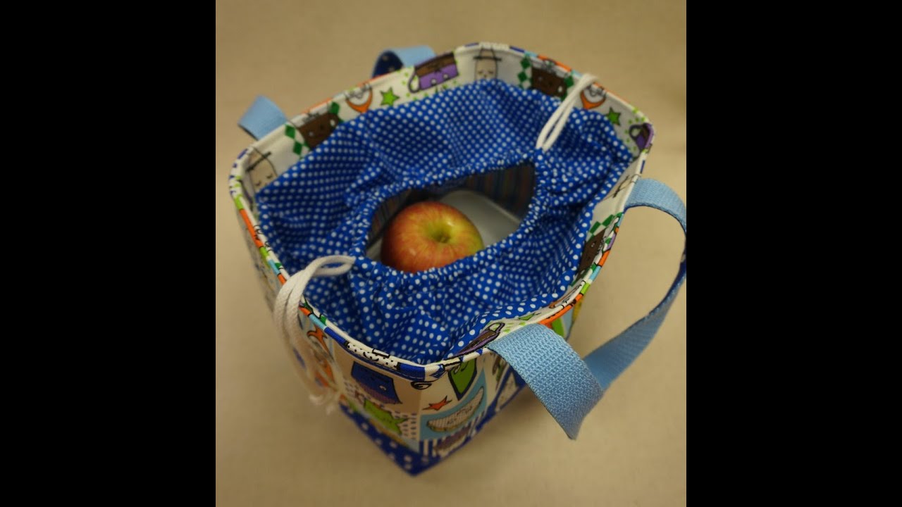 清秀佳人布坊 - 手作教學 - 束口便當袋的作法