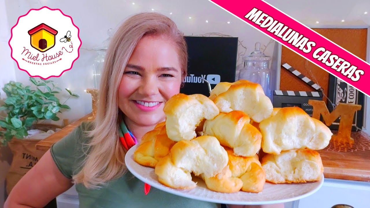 Como hacer Media lunas FÁCILES receta casera