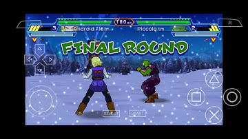 DRAGON BALL Z SHIN BUDOKAI ANOTHER ROAD ANDROID #18 VS PICCOLO GAMEPLAY  PPSSPP