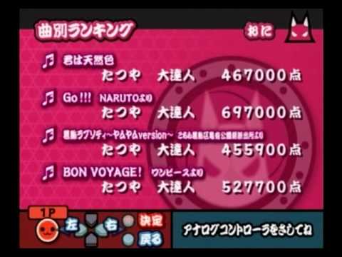 【太鼓の達人 CS4】　曲別ランキング
