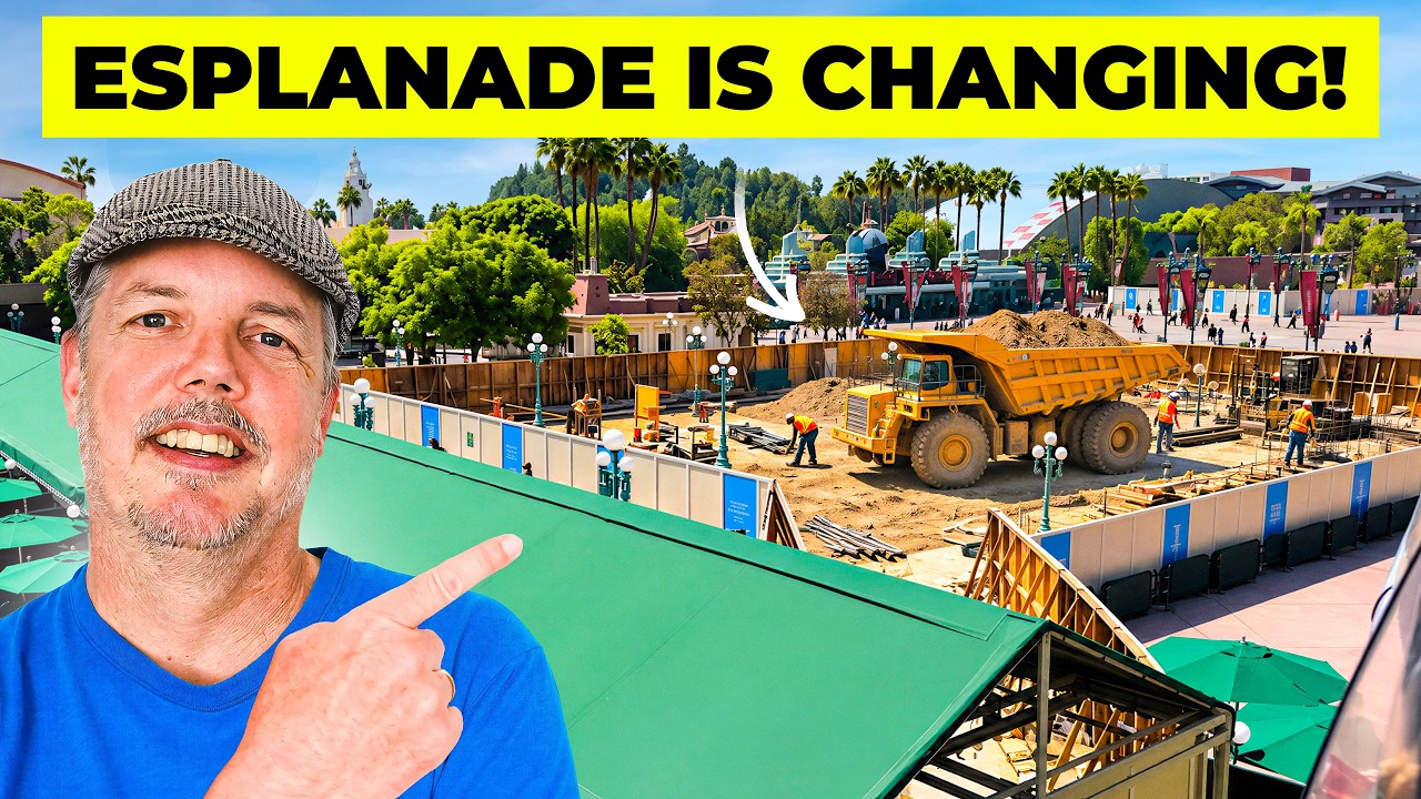 Disneyland Bag check is moving | Disneyland Construction