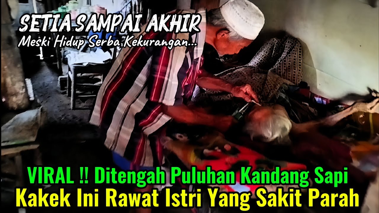 Cinta Sejati di Tengah Kemiskinan...Di Usia Senja, Kakek Tak Pernah Tinggalkan Istrinya