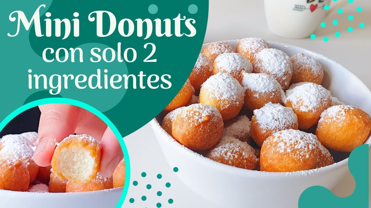 MINI DONAS CON SOLO 2 INGREDIENTES | FUNCIONA?! PROBAMOS CON DIFERENTES INGREDIENTES!! MINI DONUTS