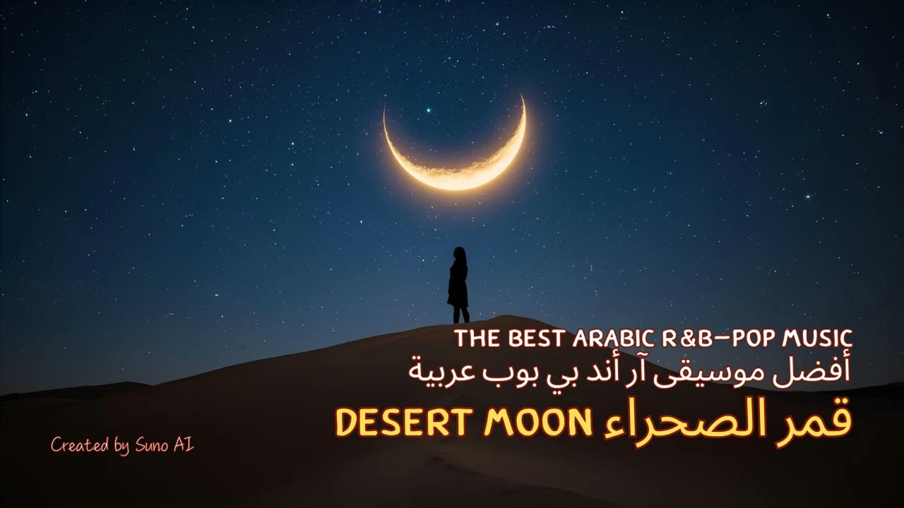 🌌 Desert Moon قمر الصحراء | Arabic R&B Pop | Midnight Love & Atmospheric Beats 🔥