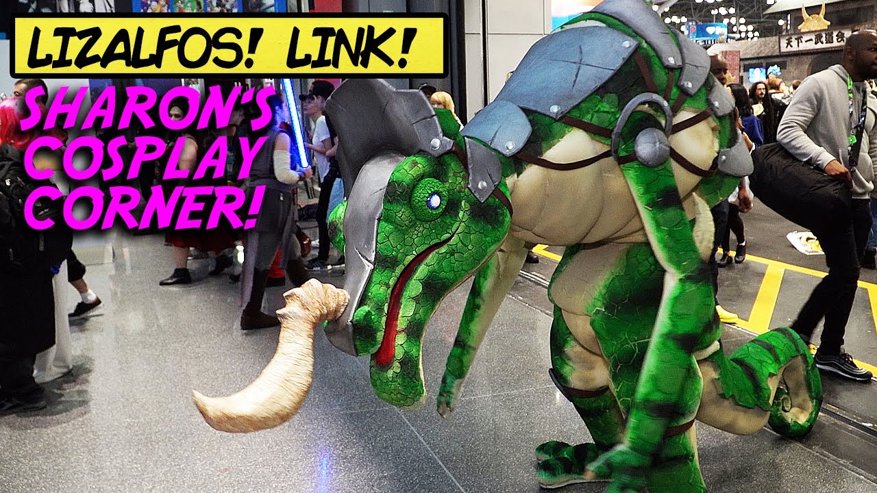 The Legend of Zelda: Breath of the Wild Lizalfos Cosplay at NYCC! Sharon's Cosplay Corner!