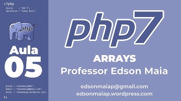Curso de PHP 7 Aula 05 Arrays no PHP