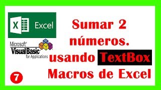 🔴⭐🔵Textbox vba Excel | Ejemplo práctico: Sumar 2 numeros