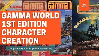Full Classic Tabletop RPGs: Gamma World 1e - Character Creation News