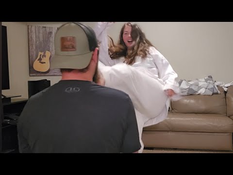 Girlfriend Practices Taekwondo Kicks On Her Boyfriend ASMR Custom