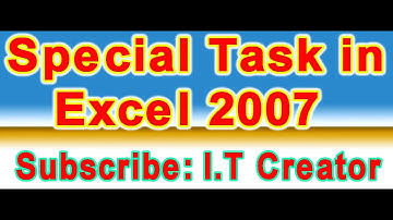 Special Task Excel