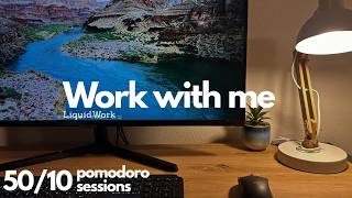 2 Hour Work With Me ⏳ | Pomodoro 50/10 | Liquid DnB for Deep Focus & Productivity