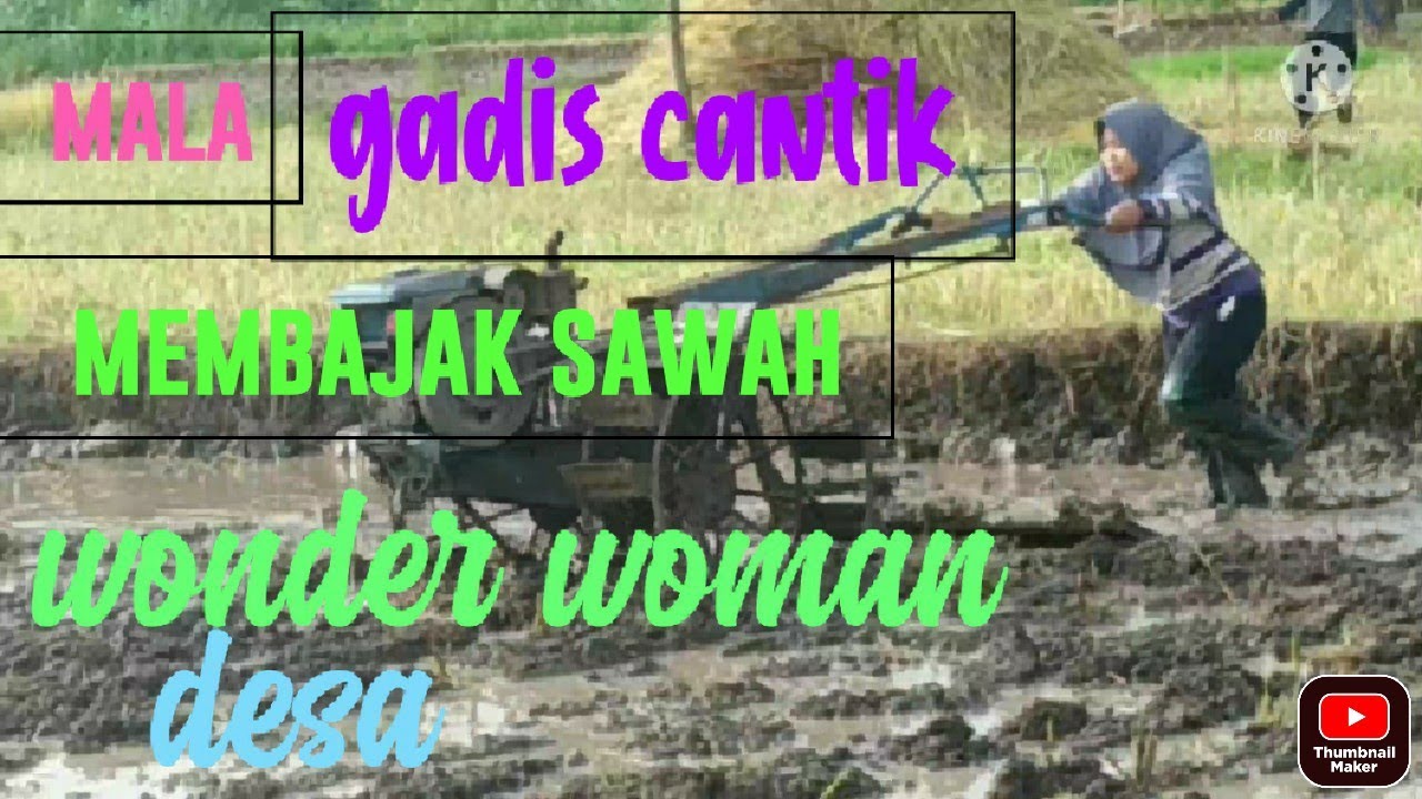 cewek masa kini membajak sawah buat MOTIVASI yang lain