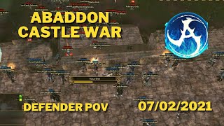 Kalonline Abaddon Castle War 07/02/2021 - Abaddon 2021 Private Server-Defender Side #kalonline