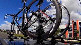 How To Use Cyclingdeal Gts-Lx600B 2 Bikes Car Roof Carrier Rack Fork Mount Four Vacuum Cups