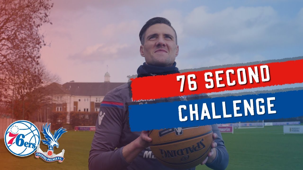 crystal palace football club 76 Second Basketball Challenge | Martin Kelly