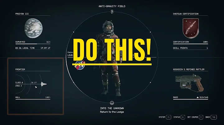 Starfield - Over encumbered tip - Remote cargo hold