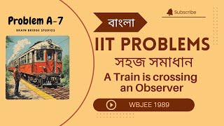 WBJEE Problems 1989: (বাংলা) A train crossing an observer