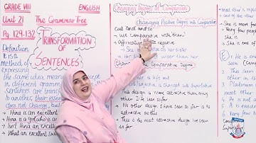 Class 8 - English - Unit 21 - Lecture 44 Sentence Transformation 03 - Allied Schools