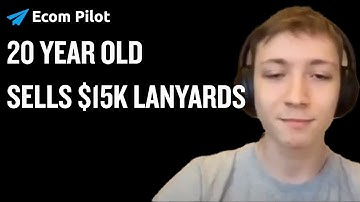 20 year old sells $15k lanyards, now ecomm research tool