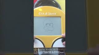 Drawing Homer (on a Homer Etch-a-Sketch)