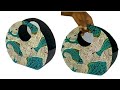 DIY No-sew handbag • Handmade round handbag