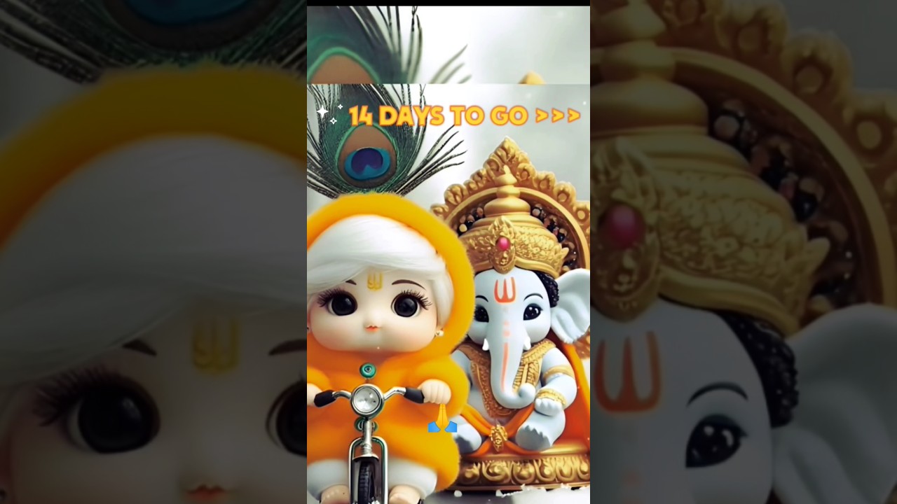 14 Days to go..||#Ganesh#chaturthi #comingsoon#2025 ||#GanpatiBappa #Morya#Bappa #ganesh #shorts