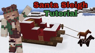 Easy Minecraft Santa Sleigh Tutorial 🎄