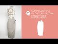 Falda de tubo cruzada con botones chulos | Aprender a coser