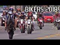Bikers 2018 superbikes wheelies burnouts stoppies and loud exhaust sounds