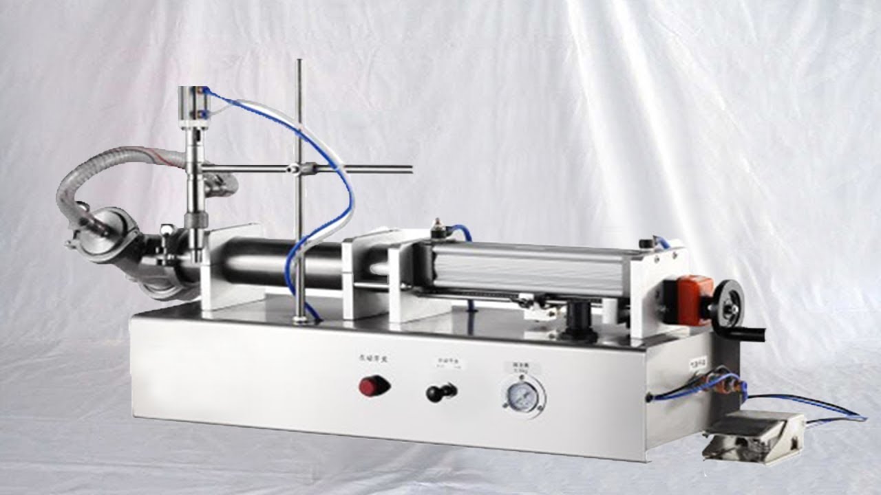 horizontal type pneumatic lotion filling machine for small bottles