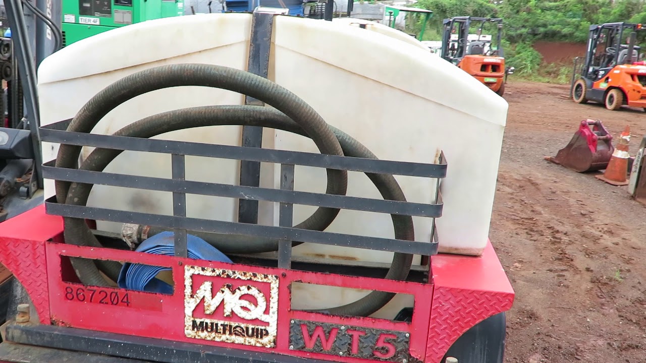 Kauai Hawaii Sunbelt Auction lot 20 2013 Multiquip WT5C Water Trailer 500 Gallon w Pump