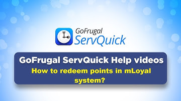 GoFrugal Servquick - How to redeem points in mLoyal system?