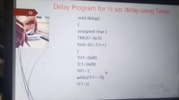 Embedded C and Assembly Timer programming for 8051