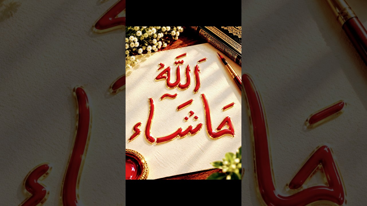 mashaa allah arabic calligraphy#islamicvideo #arabic #mashallah