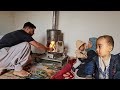 Saifullah and his son arad a nomadic life documentary in beautiful spring nature