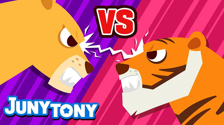 Lion vs. Tiger | JunyTony Versus Series Ep. 2 | Who Is the Real King? | Animal Song | JunyTony