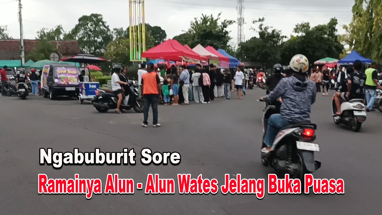 Suasana Perjalanan Sore Di Kota Wates Kulon Progo