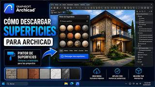 Cómo Descargar Texturas y Materiales en Archicad 🚀 Usar el Pintor de Superficies Paso a Paso Fácil 🔥