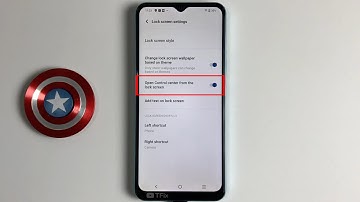 Open Control center from the lock screen on Vivo Y02s Android 12