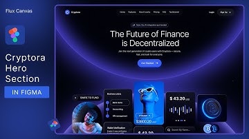 Cryptora Hero Section UI in Figma 🚀 | Clean Web3 Landing Page Design