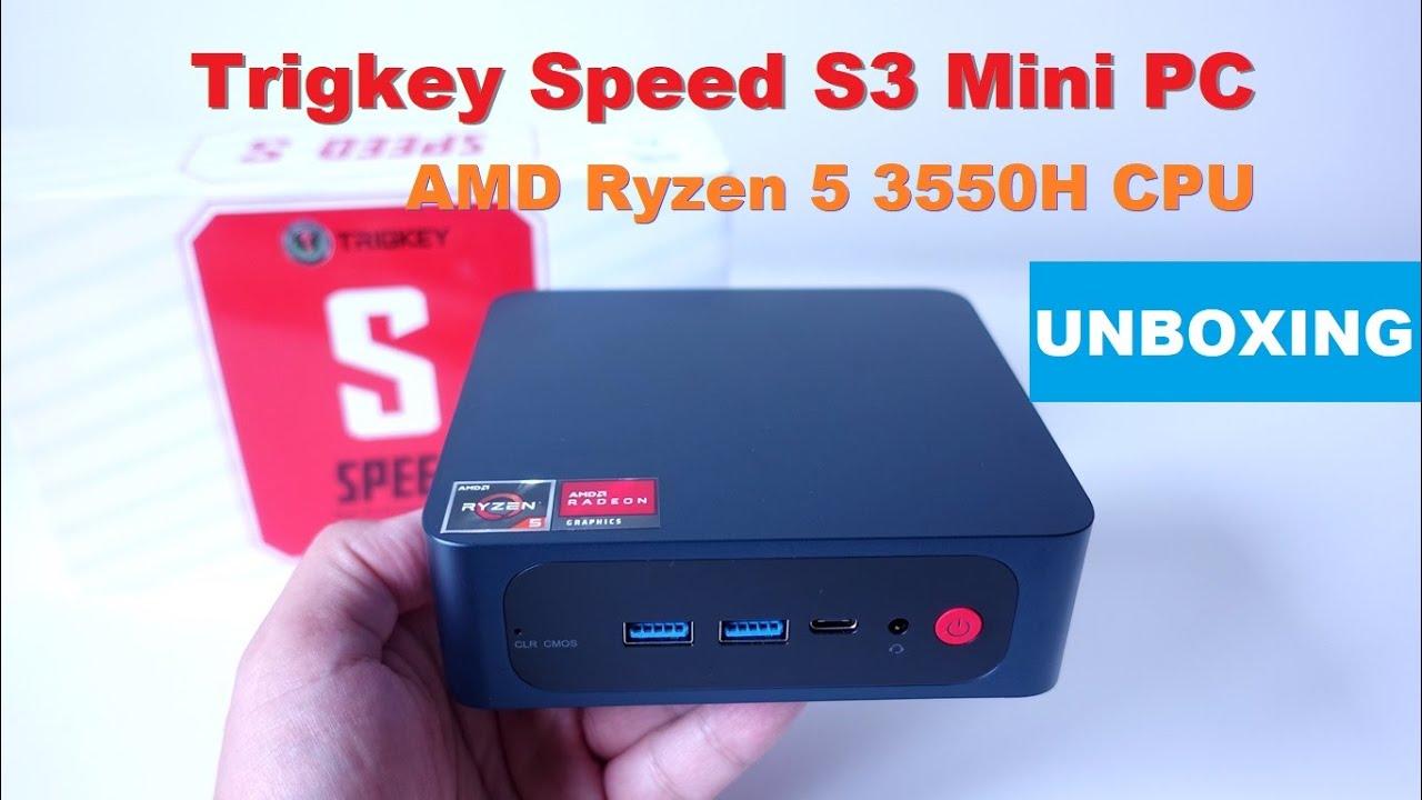 🔥Trigkey Speed S3 Ryzen 5 3550H Windows 11 Pro Office & Home Mini PC  Unboxing 