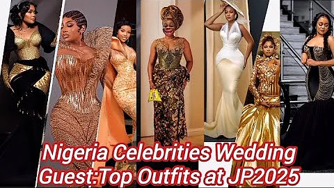 Nigeria celebrities wedding guest outfits #jp2025  @vivspill247