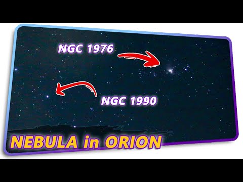 CANOPUS, SIRIUS, ORION, & NEBULA NGC1990 NGC1976 on DECEMBER 13, 2021
