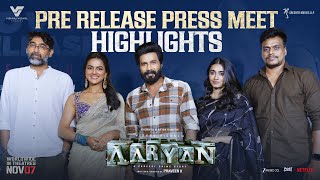 Aaryan Pre Release Press Meet Highlights | Vishnu Vishal | Praveen K | Shraddha Shrinath @SreshthMoviesOfficial