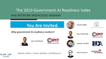 #AI4D Knowledge Webinar: Introducing the Government AI Readiness Index 2019