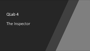 QLAB4배워보기 03 Inspector 01